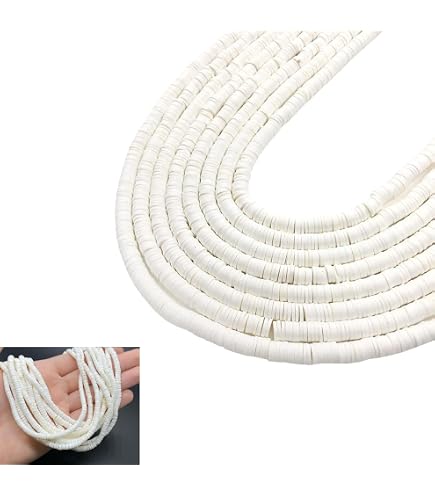 SUNNYCLUE 1000+ Rosa Polymer-Heishi-Perlen 6 Mm – Flach, Rund, Für DIY Schmuck, Armbänder & Ketten