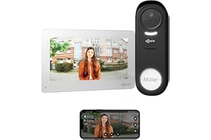 ‎GOLIATH GOLIATH® Funkklingel mit Kamera & Gegensprechanlage [MIT SMARTPHONE-APP] - Türklingel mit Full HD Kamera & Monitor - Video Sprech - & Klingelanlage mit Türöffner - Videotürklingel ohne Kabel