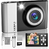 CHAKEYAKE 4K Digital Camera, 64MP Vlog Photo Camera with 32GB Card, 2.4" LCD Screen, 18X Digital Zoom, Auto Focus, Portable C