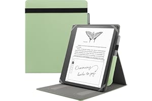 HoYiXi Custodia universale per 10,2 pollici Ti presentiamo Kindle Scribe 1ª generazione 2022/10,3 pollici Kobo Elipsa eReader 2021 Cover pieghevole con verticale Flip Stand e Portamatite - verde