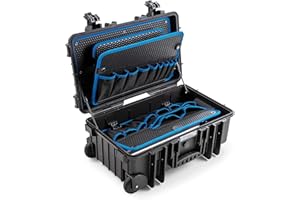 B&W International Gmbh 117.20/P-G Walizka Narzędziowa, Czarny/Niebieski, ‎55 x 35 x 22.5 cm