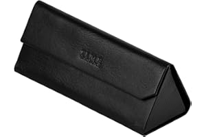 Time Resistance Estuche de Gafas de Cuero – Estuche Rígido de Cuero para Gafas – Funda para Gafas de Sol con Cierre Magnético – Hecho a Mano en Italia