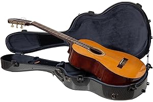 Crossrock Custodia classica per chitarra di alta qualità, Nero, 4/4 Classical, 4/4 Classico