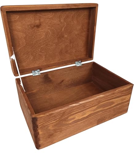 Boîte De Rangement Caisse Coffre En Bois 40x30x24cm Marron Naturel 04 0001361 87104492