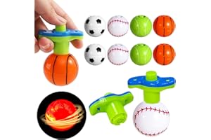 BOOAEE 8 trotttttttola per bambini, giroscopio a LED con manici, regalo di compleanno per bambini, giocattolo trotttttttola, giocattolo luminoso a LED per ricompense in classe Give Aways