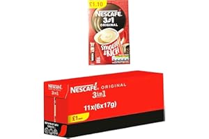 NESCAFÉ Nescafe 3 in 1-11 boxes Original (6x17g) sold by Krishna Stores Ltd GB