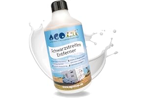 ‎AGO SAUBERKEIT FÜR HAUS UND GARTEN! AGO® Schwarzstreifen Entferner, Polier-Reiniger für Wohnwagen, Wohnmobil & Camper, entfernt Regenstreifen & Grauschleier auf Lack & Kunststoff, 500ml