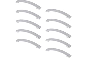Gedotec 10 pezzi Maniglie mobili Acciaio inox 160 mm prua BELINDA | per Negozio cucina & Portelli di armadietto Impugnatura Altezza 32 Alluminio della arrotondato Qualità del marchio Zona living