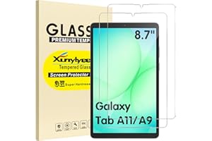 XunyLyee 2-Pièces, Verre Trempé pour Samsung Galaxy Tab A9 8.7"/ Galaxy Tab A11 (8.7 Pouces) SM-X110/SM-X115/SM-X133/SM-X135 Protection Écran Glass