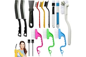 SIVAOPA 14 Pièces Brosse de Nettoyage des Interstices, Brosse Nettoyage Salle de Bain, Brosse Joint Carrelage pour Rainure Fenetre, Cuisine, Toilettes, Fenêtres et Portes