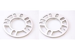 Autobahn88 0.12" (3mm) Universal Vehicle Wheel Spacer, for PCD 4x98 4x100 4x110 4x108 4x112 4x114.3 5x100 5x110 5x108 5x112 5x114 (Pack of 2)