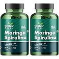 Genius Herbs Moringa Spirulina Tab - 500mg | Support Immune Function | Boost Energy Level | Promoting Detoxification | Pack of 2