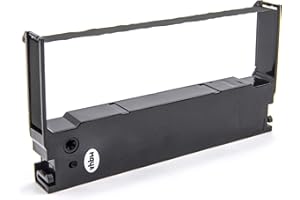 bande d'encrage vhbw de type ERC-32, C43S015371 pour imprimante matricielle Casio CE 6100, CE 7000, PCR 1000, TK 1300, TK 2300, TK 2700, TK 3100.