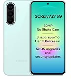 Samsung Galaxy A27 5G (Light Green, 6GB RAM, 128GB Storage) | 50MP No Shake Triple Camera | Snapdragon 4nm Processor | LPDDR5