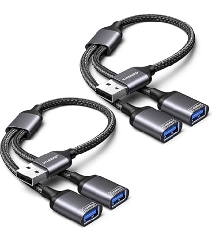 2 poorten USB hupadapter, splitter stekker 1 op 2 draagbare dubbele data hub verdubbelaar voor laptops, desktops, flashdrives, synchronisatie van het opladen van gegevens 2 poorten USB hupadapter, splitter stekker 1 op 2 draagbare dubbele data hub verdubbelaar voor laptops, desktops, flashdrives, synchronisatie van het opladen van gegevens