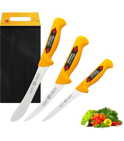F. Dick Sortiermesser ErgoGrip 13 Cm – Rostfreier Messerstahl, 56 HRC, Für Fleisch & Zerlegung