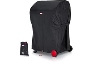 BARTSTR Barbecue Cover Weatherproof 105 x 65 x 115 cm, 600D Oxford Grill Cover for Gas Grill, Tear-Resistant & Waterproof with UV Protection, Grill Accessories - Black