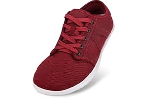 QIMAOO Barefoot Shoes Mens Trail Running Shoes Wide Toe Box Shoes Men Minimalist Shoes Lightweight Breathable Walking Shoes