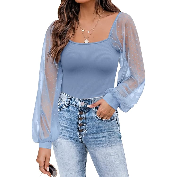 Zwarte Kanten Wrap Top met Stretch