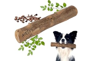 AYESY Mordedores Naturales 100%, Mordedor Perro Resistente Ideal Razas Grandes 16-25 kg Talla L Madera de Café Mordedor Natural para Perros Saludable y Duradero Alivia la Ansiedad Elimina Sarro-L