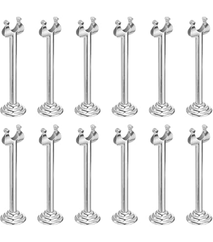 10 Porte-Nombres De Table Noirs - 3,9 Pouces - Support Cartes Mariage Anniversaire