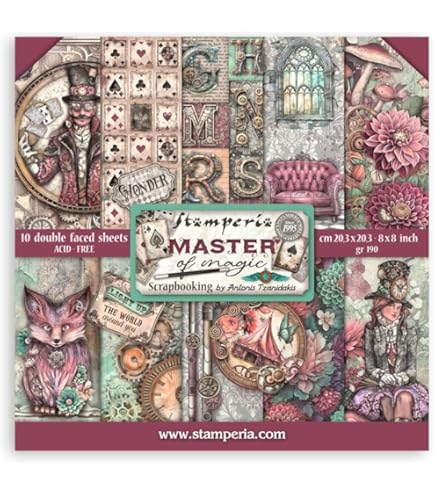 Stamperia - Éphémère Pour Scrapbooking, Albums, Fabrication De Cartes, Bullet Journaling Et Plus, Découpes En Papier Adhésif, Facile à Appliquer, Parfait Pour Les Loisirs, L'artisanat Et Le Cadeau