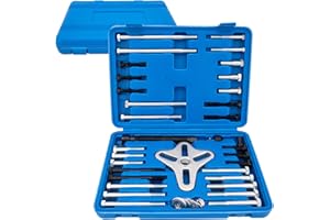 BOOTOP PIN Steering Wheel Puller Kit 49pcs Harmonic Balancer Puller Set Steering Wheel Removal Tool Steering Wheel Puller Tool Set Steering Wheel Installer Tool Work on Most Cars, Pickups, SUVs