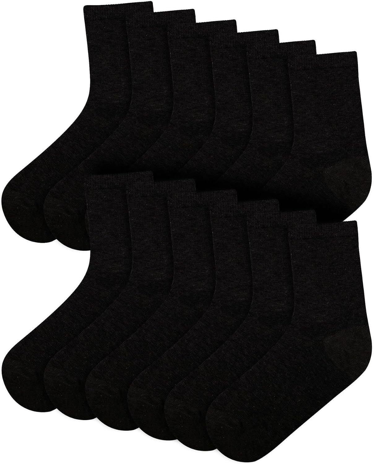 A2Z 4 Kids Boys Girls Children Kids Back to School Cotton Rich Plain Ankle School Socks Pack Of 6 Age 2-3 Years UK Shoe Size (6-8.5), 3-6 Years (9-12), 6-9 Years (12.5-3.5), 10-14 Years