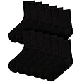 A2Z 4 Kids Boys Girls Children Kids Back to School Cotton Rich Plain Ankle School Socks Pack Of 6 Age 2-3 Years UK Shoe Size (6-8.5), 3-6 Years (9-12), 6-9 Years (12.5-3.5), 10-14 Years