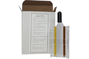 BARTOVATION Kit de test visuel d'huile de friteuse avec compte-gouttes et deux tubes (14-17 et 25 TPM) pour la surveillance de la qualité du court-circuit