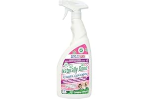 AIRPURE NATURALLY GONE Pet Odour Eliminator, Enzyme Cleaner Removes Smells and Stains, Cat Litter Freshener, Works on Urine, Vomit, Faeces and More - HERBAL FRESH Fragrance