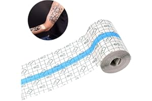 GUNWON 2 m x 15 cm Tattoo Aftercare Bandage Transparent Film Dressing,Second Skin Healing Protective Clear Adhesive Bandages for Tattoo Aftercare,Wound Dressing,Protective Shield