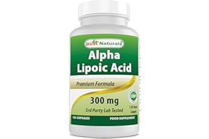 Best Naturals Alpha Lipoic Acid 300 mg 120 Capsules