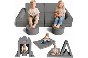 ‎MAMIZO MAMIZO Spielsofa Cord, Kindersofa-Bausteine, 15-Teiliges Modulare Kinderspielcouch, Spielsofa für Kinder, Kindercouch Aufklappen Oeko-TEX, kreatives Spielen für Kuschelecke im Kinderzimmer