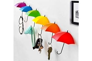 NF ROADTOLOVE Ganchos Adhesivos para Pared | Gancho Colgador Adhesivo para Llaves | Colgadores Autoadhesivos Resistentes Fuertes Sin Taladrar | Ganchos para Baño, Cocina, Oficina | Pack 6 Piezas, Impermeables