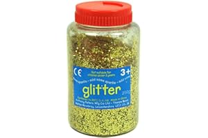 ANTHONY PETERS Gold glitter | 400 gram tub | shaker lid for easy pouring | Arts and Crafts