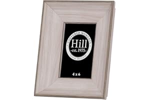 HILL INTERIORS Hill 1975 White Washed Wood Photo Frame 5X7, Mixed, 4.6 x 21.9 x 26.9 cm
