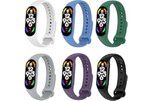 WAYOFSUC Cinturino per Xiaomi Mi Band 7/6/5/Band 5, Bracciale Cinturini di Ricambio per Xiaomi Mi Smart Band 7/7 NFC/6/6 NFC/5/5 NFC