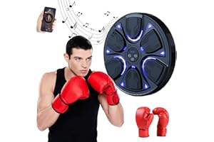 ZFZZC Música Boxing Machine Electronic Boxeo LED, Música Máquina de Boxeo Inteligente Electrónica, Wall Boxing Target Smart Boxing Aparatos para Adultos y Niños