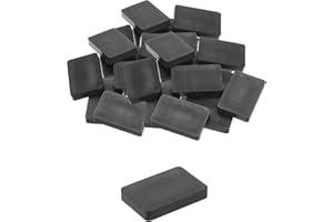 QUARKZMAN 50 Pezzi Spessori in Plastica 60 x 40 x 10 mm Distanziatori Piastrelle Squadrette Angolari Blocco Sottotetto Cunei Mobili Pannelli Plastica, Nero