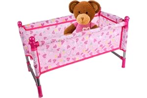 MISOYER Set da gioco per bambole con passeggino pieghevole | Culla per bambole, seggiolone per bambole, altalena Accessori per bambole, regalo di compleanno per bambini,set di giochi di ruolo per la cameretta