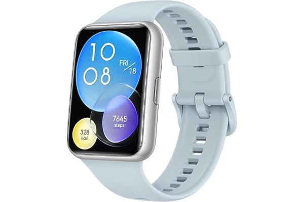 HUAWEI Watch Fit 2 Montres connectées, Écran FullView avec Bords Ultra-Fins, GPS, Appels Bluetooth,Suivi d'un Mode de Vie sain, Animations d'entraînement Rapide, Compatible Android et iOS,Bleu