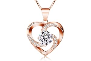 B.Catcher - Collar para mujer de plata de ley 925 con colgante de Crazy Love