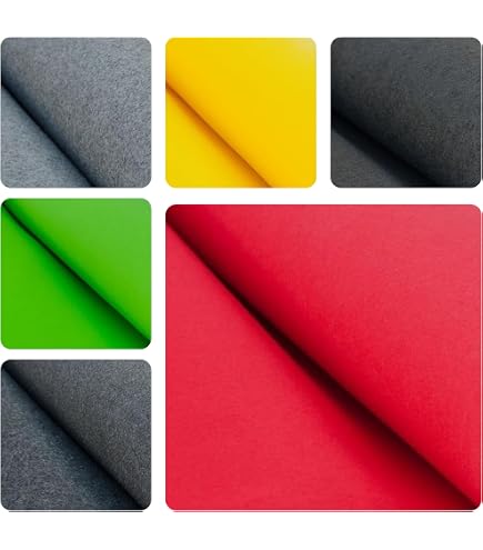 10 Bunte Filzbögen A4 – 180g/m² Dickes Bastelmaterial Für Kreative Projekte