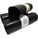 150L Large Trash Bags (30 Bags) - Pack of 3 Rolls | Black, Heavy Duty and Leakproof | Extra Large 90 x 120 cm for Industrial