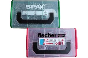 VASALAT Fischer Zestaw kołków rozporowych i śrub SPAX (913 elementów)