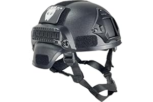 ATAIRSOFT MICH 2000 Stil Softair Taktisch Kampf Armee Militär Airsoft Paintball Helm mit Seitenschiene und NVG Montieren