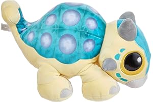AB GEE Mattel Jurassic World Ankylozaur Bumpy Pluszak z funkcją, ryki i miękkie nogi, miękka zabawka do zabawy i drzemki inspirowana serialem „Park Jurajski: Obóz Kredowy', dinozaur Rózia, HHB48