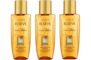 L’ORÉAL PARIS L'Oréal Paris Elsève Soin Cheveux Huile Extraordinaire Universelle 50 ml - Lot de 3