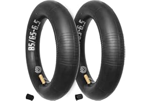 MOOVMOOV - 2 Camere d'Aria 85/65-6.5 (10 pollici) con valvola dritta | Per Monopattino elettrico, Hoverboard, Mini Scooter. Compatibile con pneumatici 85-65-6.5 /10 o 10x3.00-6.5